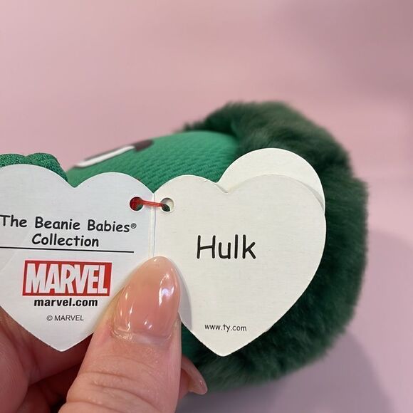 7" TY Beanie Boo * HULK * Marvel * With Tags * 2016 NWT excellent condition - Picture 8 of 10